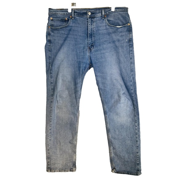 Levi's Other - Levis 505 Jeans Mens 38x32 Blue Light Wash Straight Denim Zip Fly Regular Fit